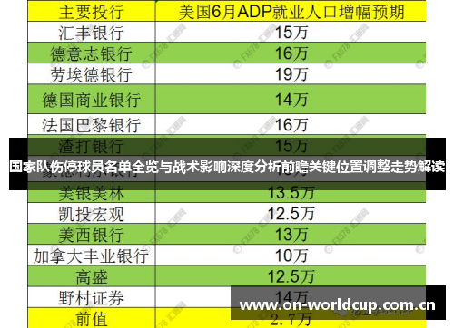国家队伤停球员名单全览与战术影响深度分析前瞻关键位置调整走势解读 国家队伤停球员名单全览与战术影响深度分析前瞻关键位置调整走势解读